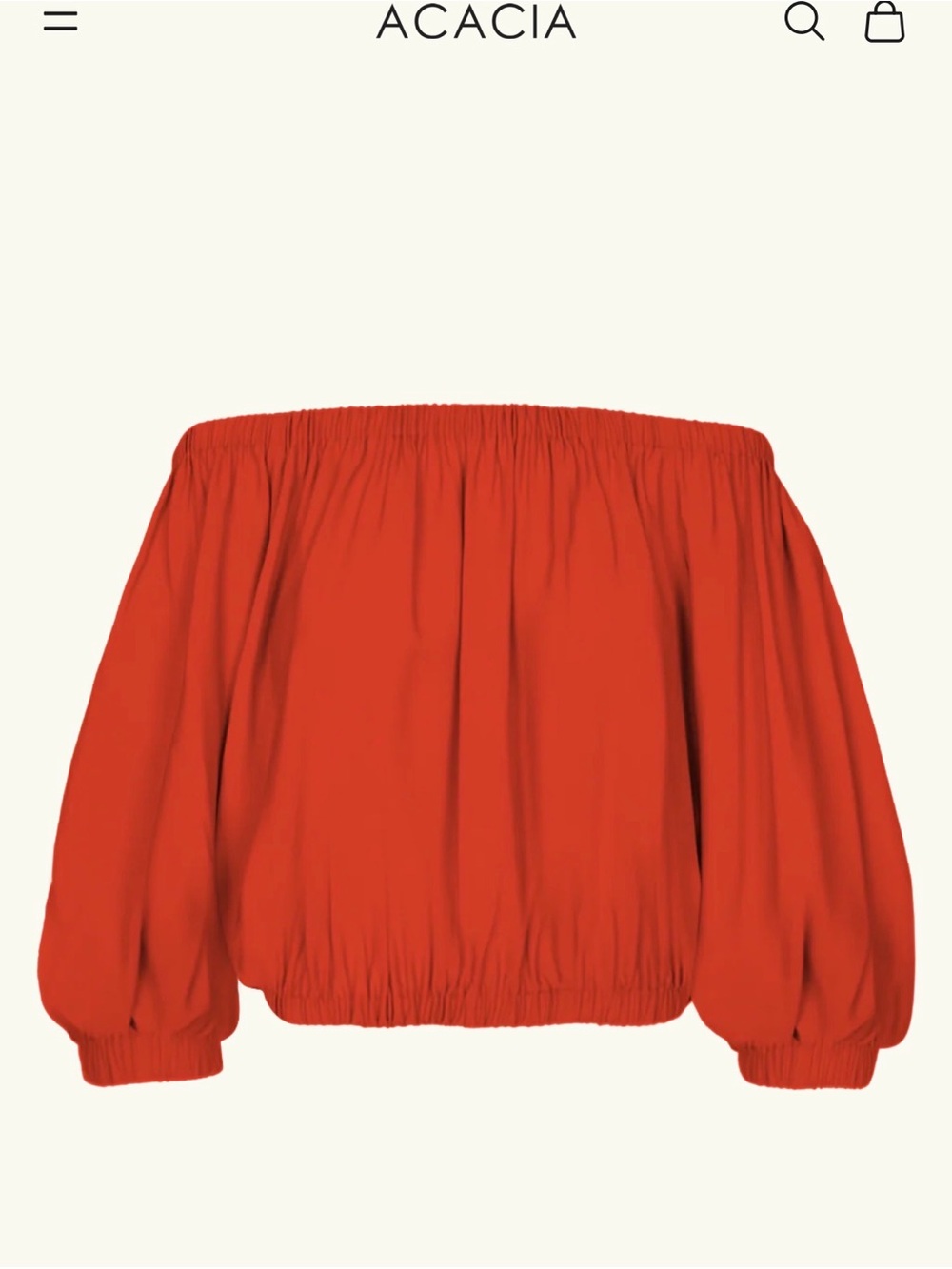 Acacia Cori Top Size P Saffron New with Tags